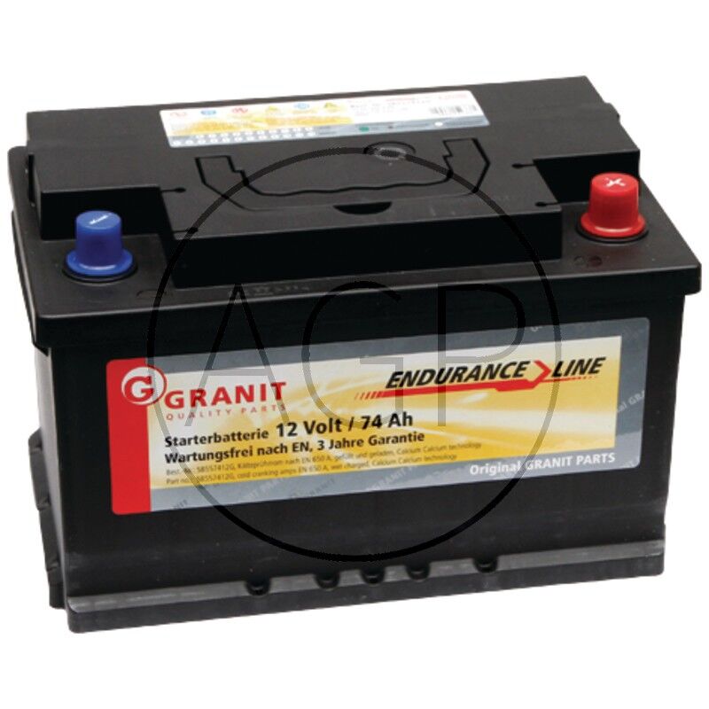Auto baterie  Endurance Line 12V / 74 Ah, patice B03/B04 pro Deutz-Fahr, Same