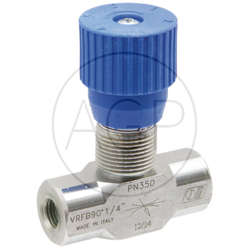 Hydraulický škrtící ventil 90º přípoj BSP 1/2