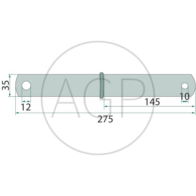 Hřídel rotačky obraceče Deutz-Fahr, Vicon/PZ, na série KH, Fanex