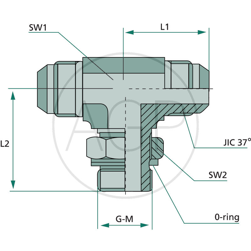 TAE 1/2 M-M JIC x 1/8 M-BSP