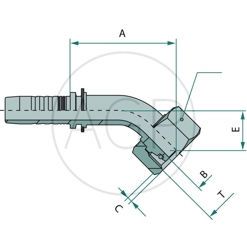 PN 38 DKOL M36x2.0 45° (28L)