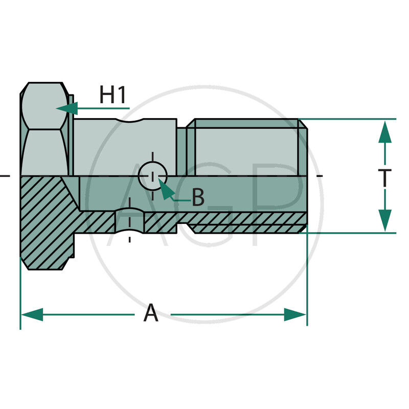 HSB 3/8 Dutý šroub