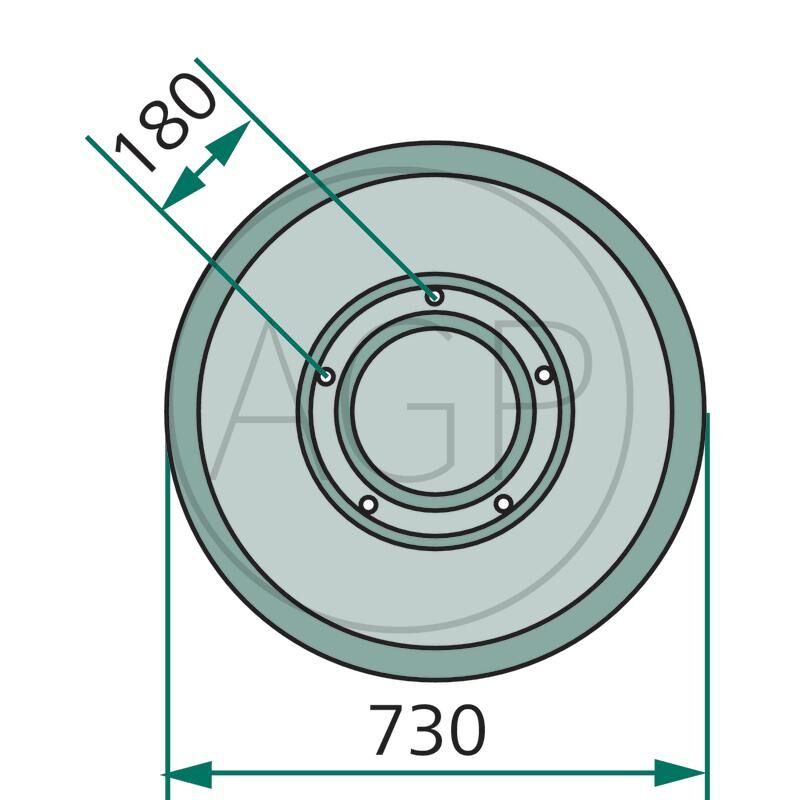 Kluzný talíř žacího stroje Deutz-Fahr, Kuhn, Vicon/PZ, na série KM, KMA, PZ, CM, CMP