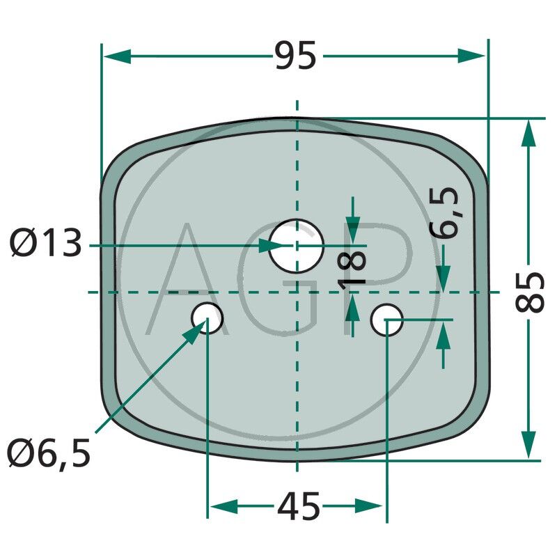 Zadní světlo s osvětlením SPZ pro obraceč Claas na typy Liner