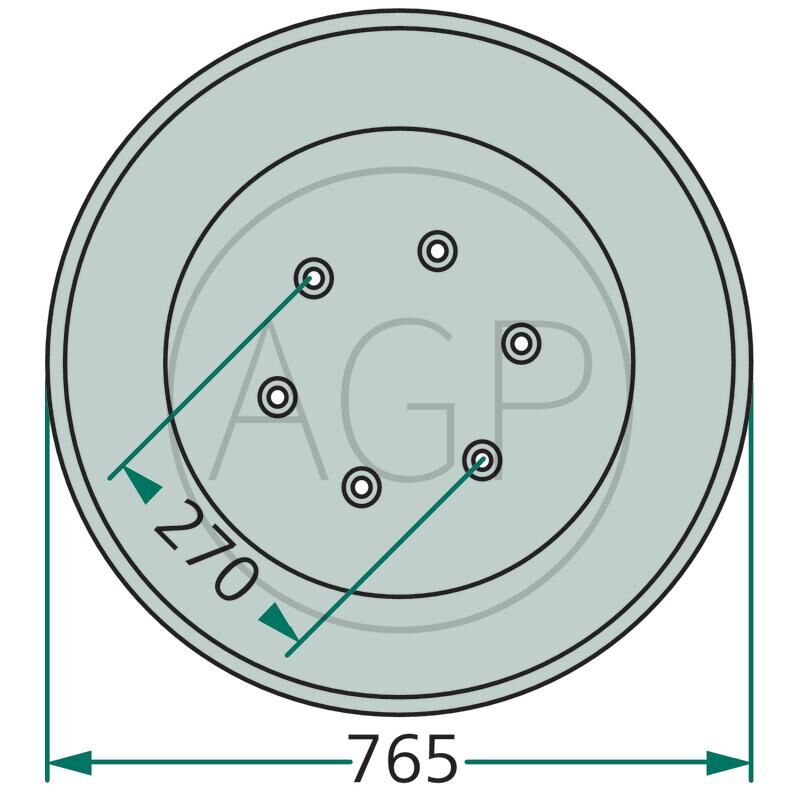 Kluzný talíř pro Deutz-Fahr, Pöttinger, na série KM, CAT, TM