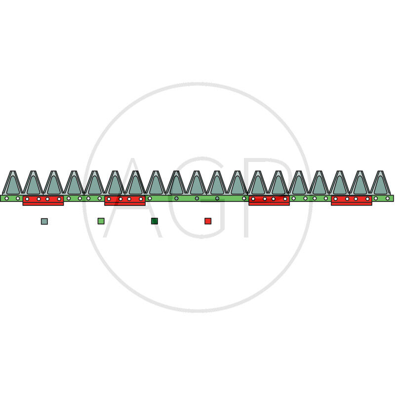 Nůž žací lišty ESM o délce 970 mm s počtem 19  čepelí, FL 2+3 / 6+7