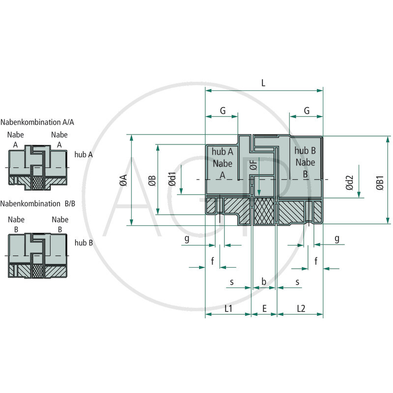 A24/30 B 16H7 spojka ocel
