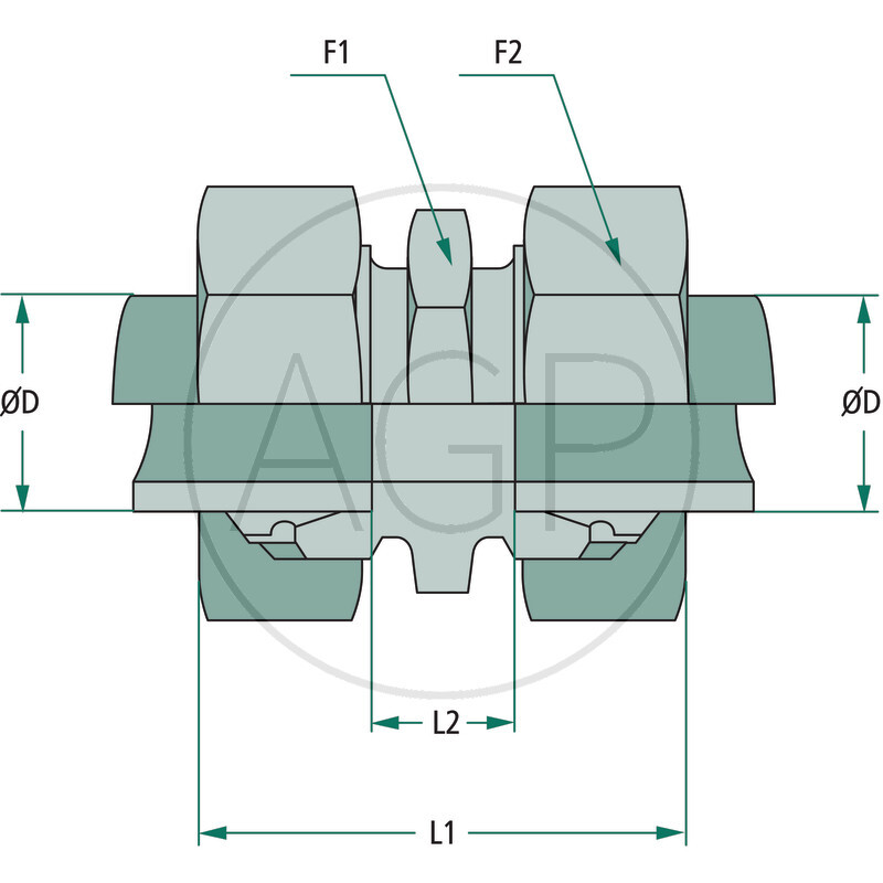 Stauff rovné šroubení se závitem M14 x 1,5 X-GV 06 S