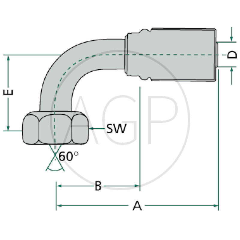 PNE 12 DKOR 5/8 90°