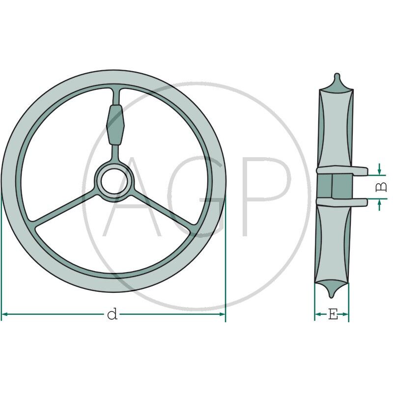 Kolo hladké pro Cambridge válce průměr 450 mm univerzální