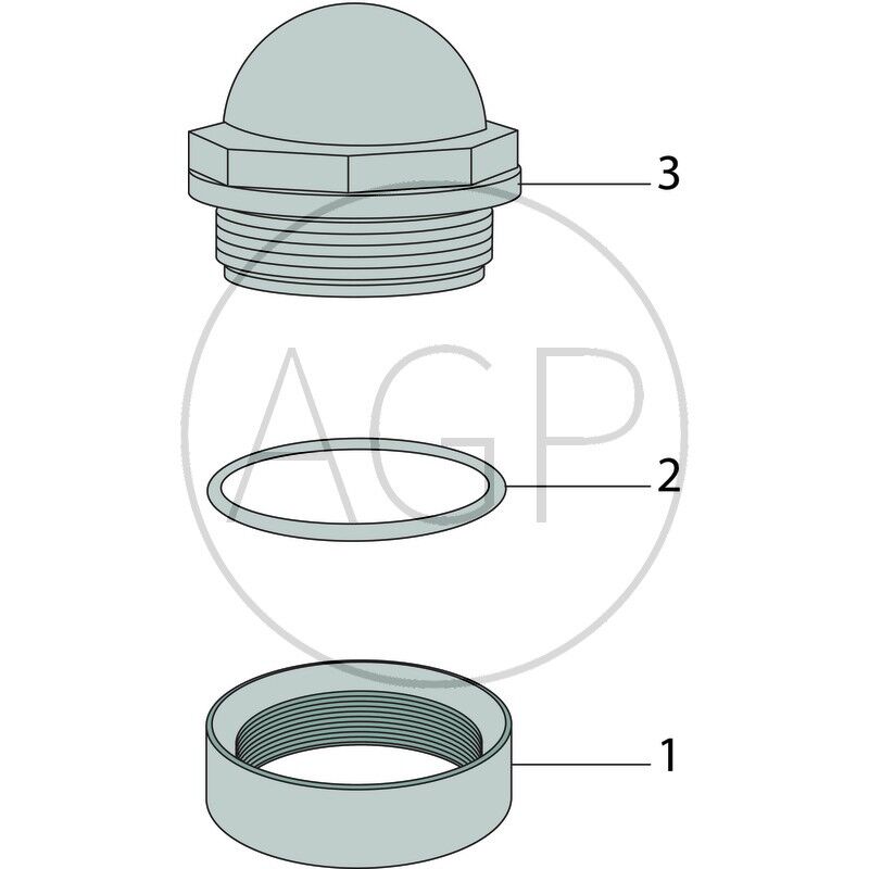 MZ těsnění pro průhledný kryt na sifon typ 0250 závit 2 pro fekální vozy