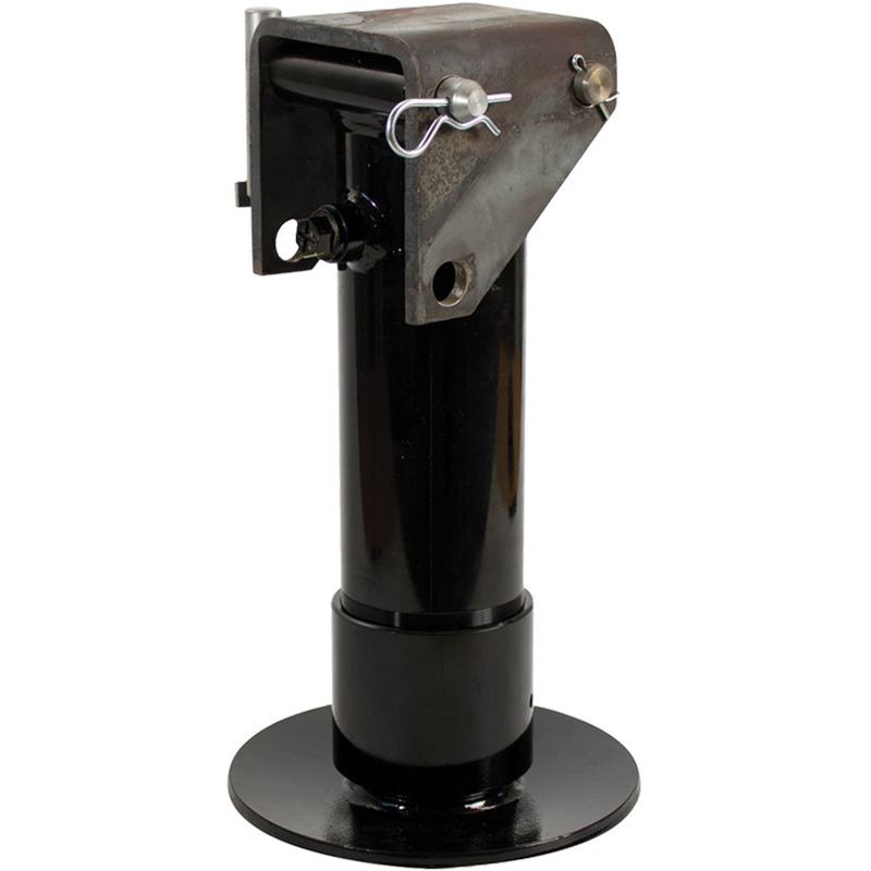 Hydraulická opěrná noha jednočinná na vlek nosnost až 10,3 t s vratnou pružinou včetně držáku