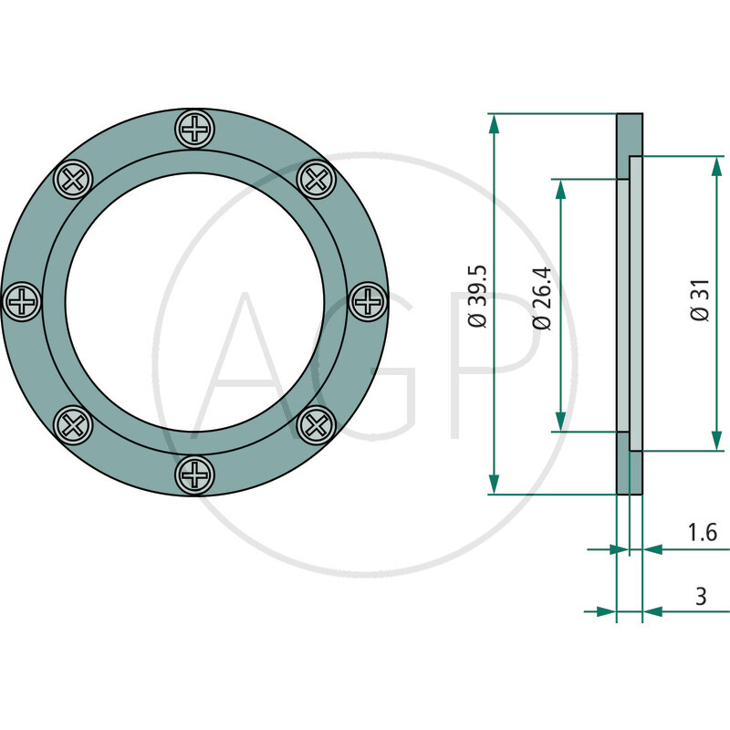 KENNFIXX kroužek hnědý, plus