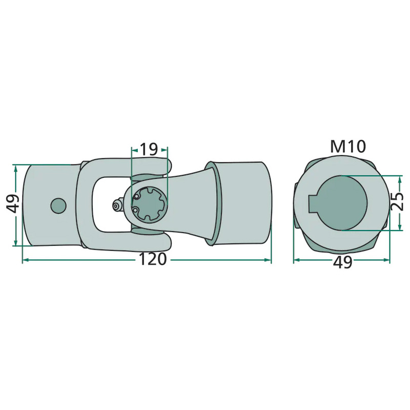Křížový kloub na obraceč sena Deutz-Fahr typ KH