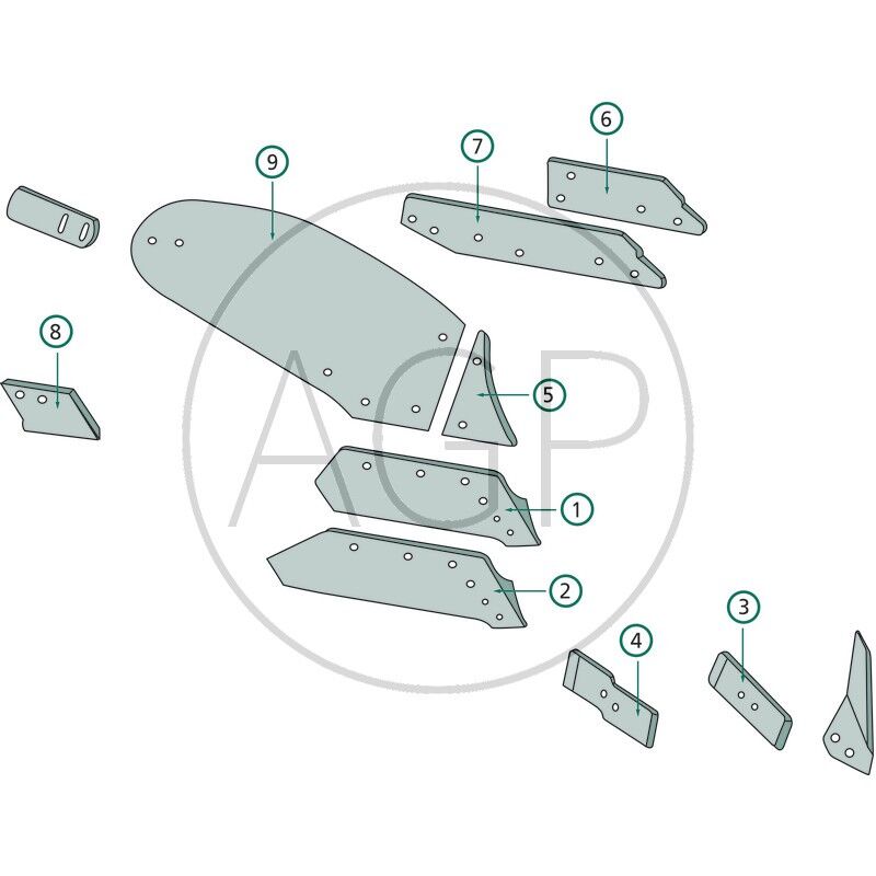 Plaz pravé provedení dlouhé pro Kuhn