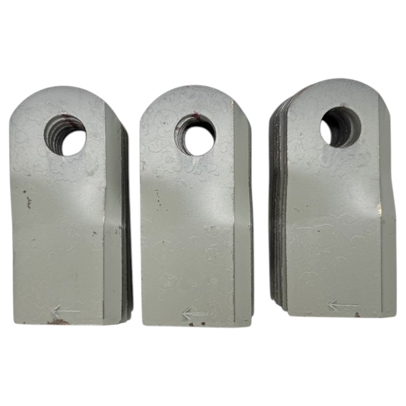 Sada 25 ks pravých nožů Kuhn K6807550 o rozměru 119x54 mm pro rotační diskové sekačky