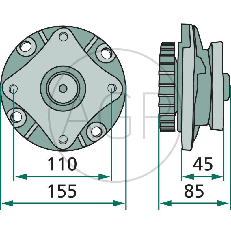 Kryt axiálního valivého ložiska