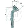 PN 32 SFS 1 1/4 45°