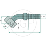 PNB 25 DKOS M36x2.0 45° (25S)