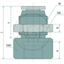 B-GAS-4-1/8-MSv-bl Přímé šroubení