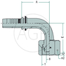 PN 20 DKOS M30x2.0 90° (20S)