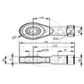 ZTI-GAI-K-M12x1,25-Stz Oko kloubu CETOP RP103P