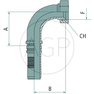PN 20 DKJ 1 1/16 90° IL