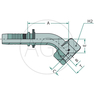 PN 16 DKR 3/4 45°