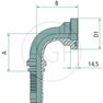 PN 25 SFS-CAT 1 1/4 90°