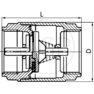 L-RV7-II-3/4-MSv Zpětný ventil