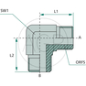 WA 9/16  M-ORFS x 9/16 M-ORFS