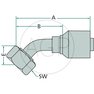 PNE 20 DKOS M30x2.0 45° (20S)