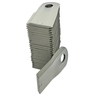 Sada 25 ks levých nožů Kuhn K6807550 o rozměru 119x54 mm pro rotační diskové sekačky