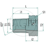 GA-AGN 3/4 - NPT-f 1/2 VA
