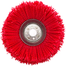 Plastový kartáč na plevel pro křovinořez o vnějším průměru 180 mm a otvorem 25,4 mm