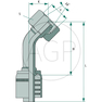 PNE 10 DKOL M16x1.5 45° (10L)