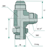 LAE 3/4 M-M JIC x 3/4 M-UNF