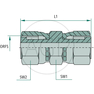 GA 13/16 FS-ORFS x 13/16 FS-ORFS