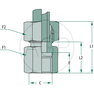Stauff přímé šroubení se závitem M14 x 1,5 X-GAR 06 S 1/4
