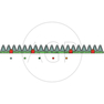 Nůž žací lišty ESM o délce 1070 mm s počtem 21 čepelí, ZT 2+3 / 7+8