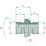 GA 1/4 M-BSP x 1/4 M-BSP WD