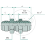 GSA 7/8 M-JIC x 7/8 M-JIC