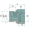 GA-AGR 3/4 - BSPP-f 3/4 VA