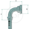 PN 12 SFL 1/2 90°
