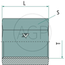 SKMU BSPP-f 3/8 VA
