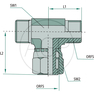 TA 1 3/16-12 M-FS-M-ORFS