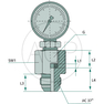 GAM 1/2 M-JIC x 1/2 M-BSP