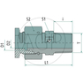EGVD 22 L- 3/4 NPT VA