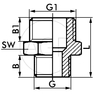 F-Dr-1?-1?-MSv Oboustranné šroubení