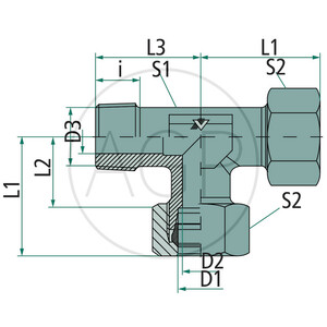 LEV 8 LL-R 1/8" kuž. VA